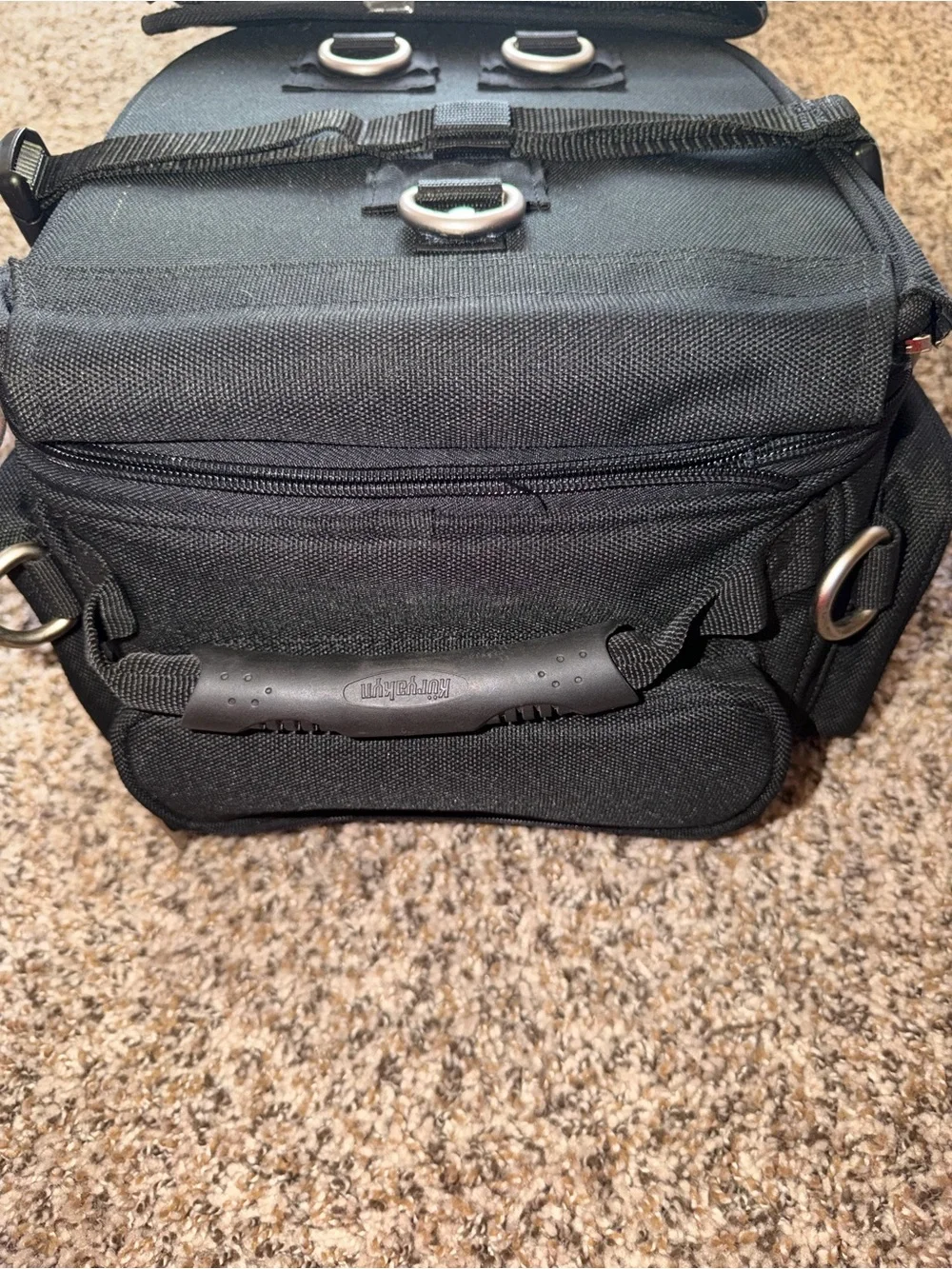 Kuryakyn Mini Gran Tour Motorcycle Bag 4147 Backpack Sissy Bar Black Expandable